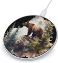 Bear Trees Fast Portable Charger 10W Funny Graphic Phone Charging Pad with USB Cable