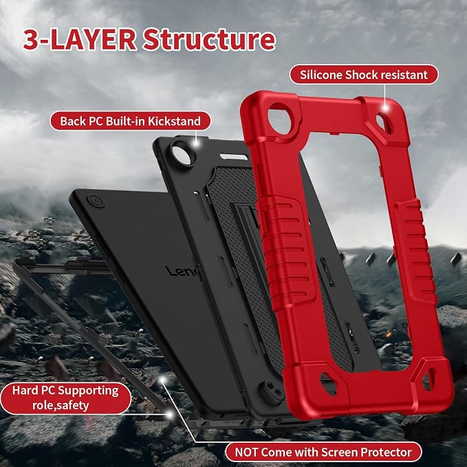 RedBlack+2Pcs