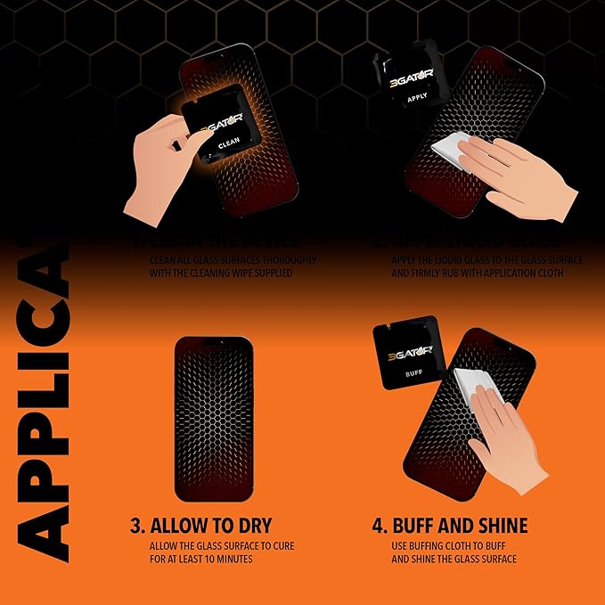 by cellhelmet Liquid Glass Wipe On Extreme Glass Protection with $100 Repair Protection Guarantee | Made in the USA | Universal Screen Protector for Phones Smart Watches and Tablets | Scratch &amp