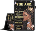 Case for All-New Amazon Fire Max 11 Tablet (13th Generation 2023 Release) Multi-Angle Stand Smart Protective Cover with Auto Wake/Sleep African Americans Women Black Queen with Butterflies