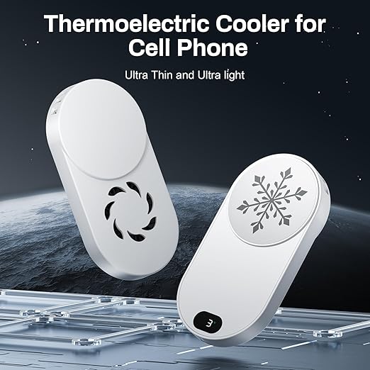 Hamosong Phone Cooler for Gaming Magnetic Semiconductor iPhone Cooler Cooling Fan Keep Phone Cool Fan for Phone