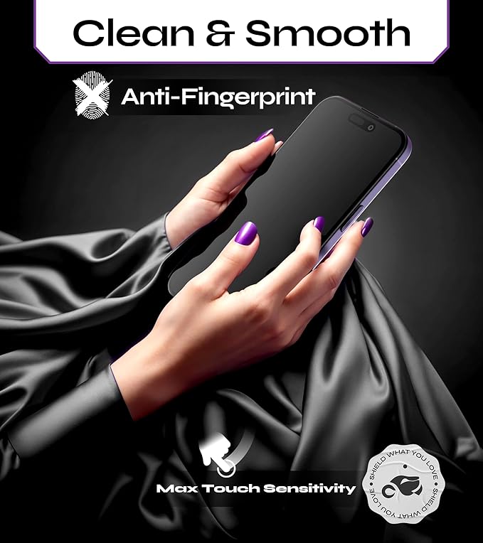 Defenslim for iPhone 17 Privacy Screen Protector (2Pack) Easy Auto-Dust &amp Align Install Kit 6.3 Tempered Glass 9H Hardness Privacy Protection Case Friendly SpyShield