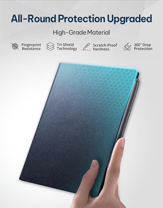 Blue Protective Folio Case for iFLYTEK 8.2 AINOTE Air 2 Note-Taking E-Ink Tablet (Blue Case)