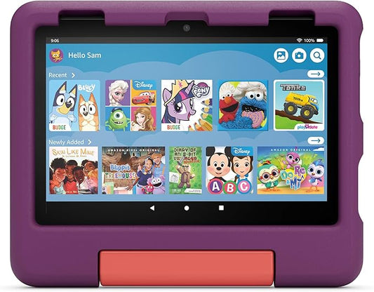 Amazon Kid-Proof Case for Fire HD 8 tablet (Only compatible with 12th generation tablet) Grape