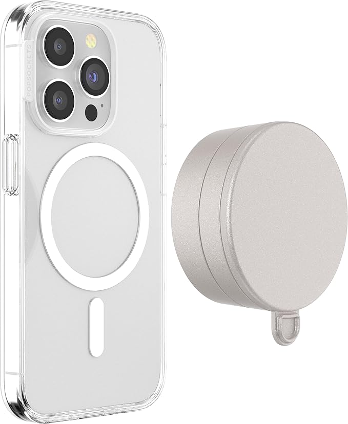 PopSockets Magnetic Suction Phone Mount Surface Mount for MagSafe White - Metallic Horchata