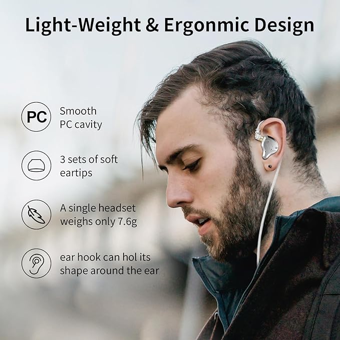 KZ ZS10 Pro Gaming Earbuds 4BA 1DD Gaming Wired Earbuds with Mic IEM Headphone Multi Driver HiFi Monitor Headphones KZ in Ear Earphoner with 2PIN IEM Cable All in One Button (Black with Mic)