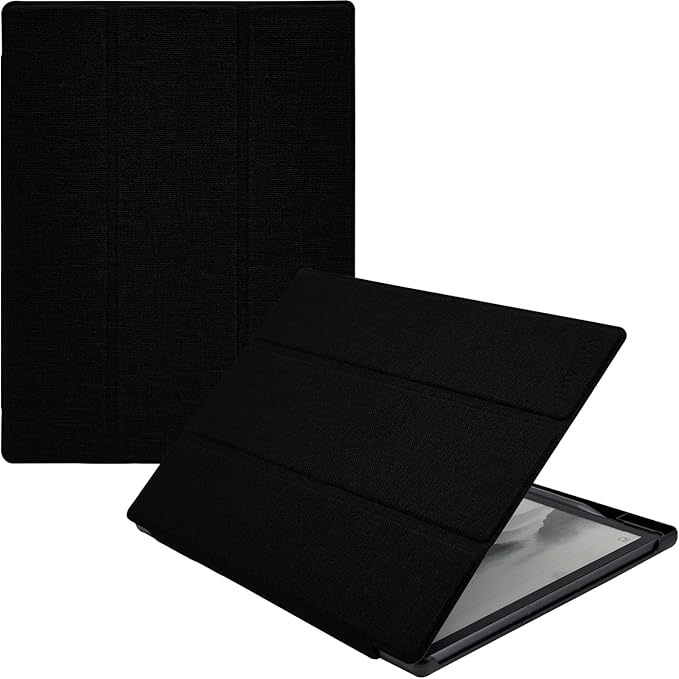 Protective Folio Case for 8.2'' iFLYTEK AINOTE Air 2 Ultra-Thin Lightweight Trifold Protective Cover with Built-in Pen Holder Auto Sleep/Wake for AINOTE Air2 Tablet (Cloth Black)