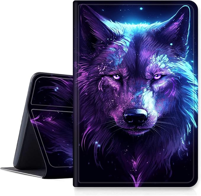 Case for iPad 10.5/iPad Air 3rd Generation 2019 / iPad Pro 2017 PU Leather Smart Protective Cover with Auto Sleep/Wake for iPad Air 3rd 10.5Purple Wolf
