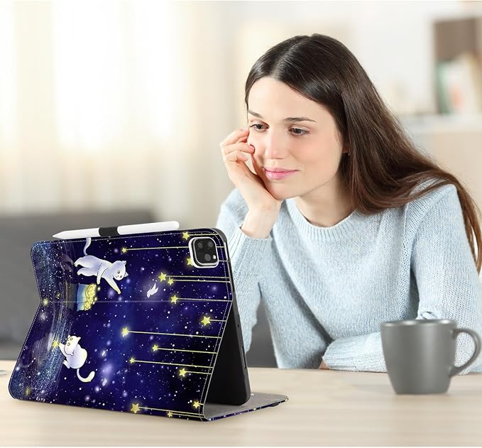 Cat Magical Starry Sky