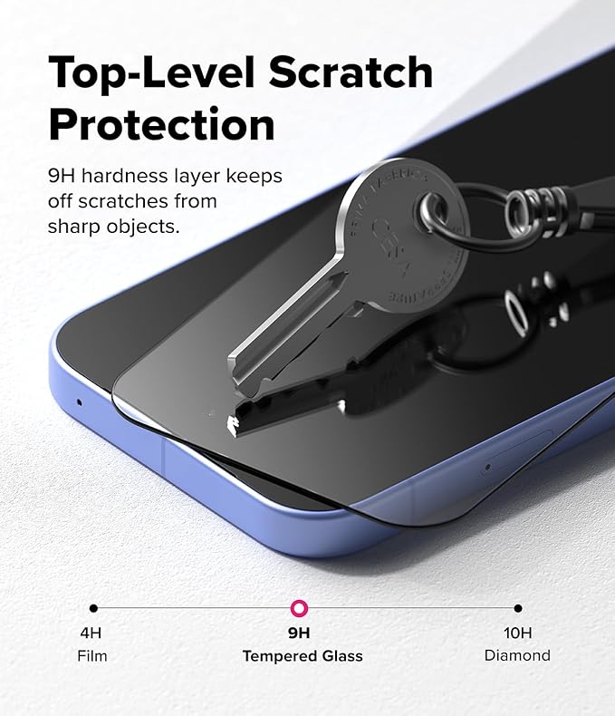 Ringke Tempered Glass for Google Pixel 10a Screen Protector [Super Easy to Install] Case Friendly Shatterproof Premium 9H Hardness - 2 Pack