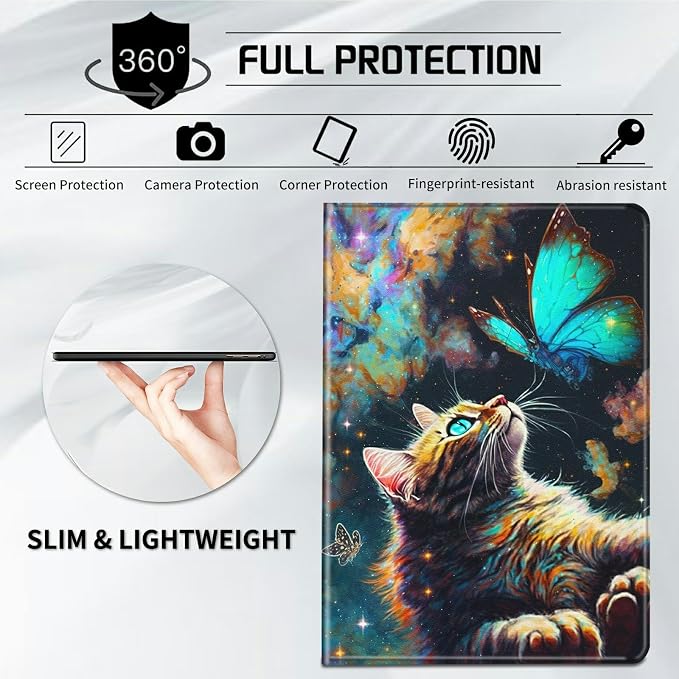 Galaxy Cat and Butterfly