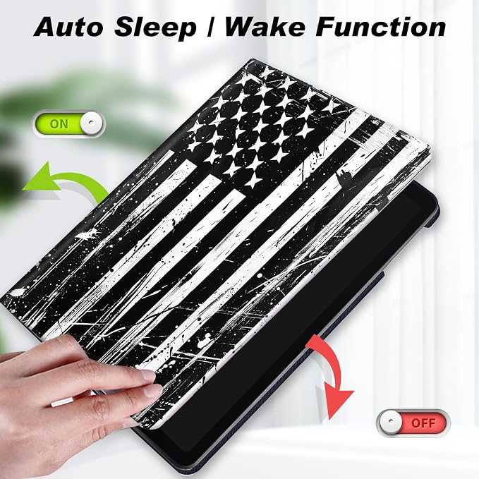 Black White American Flag -1896
