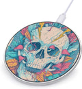 Skull Mushrooms Thunder Fast Portable Charger 10W Funny Graphic Phone Charging Pad with USB Cable