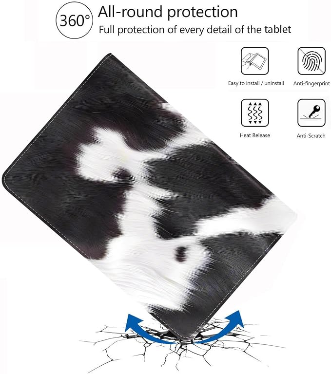 Black and White Cow Print