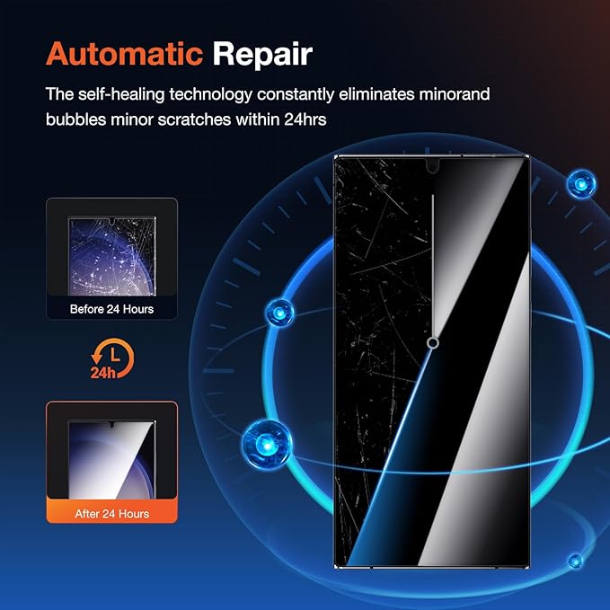 2 Pack Anti Spy Screen Protector Install kit for Samsung Galaxy S22 Ultra 5G 6.8 Inch3D Curved Full-coverage Screen Protective Film Anti-Scratch 30 Seconds Installation Sensitive Touch
