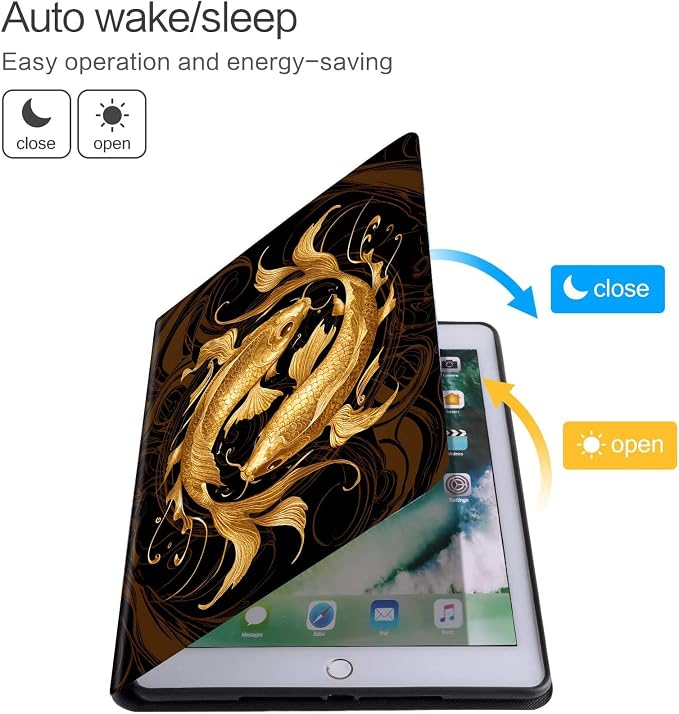 Golden Yin Yang Koi Fish