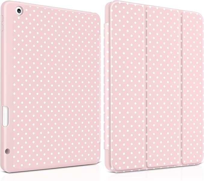 White Polka Dot & Pink