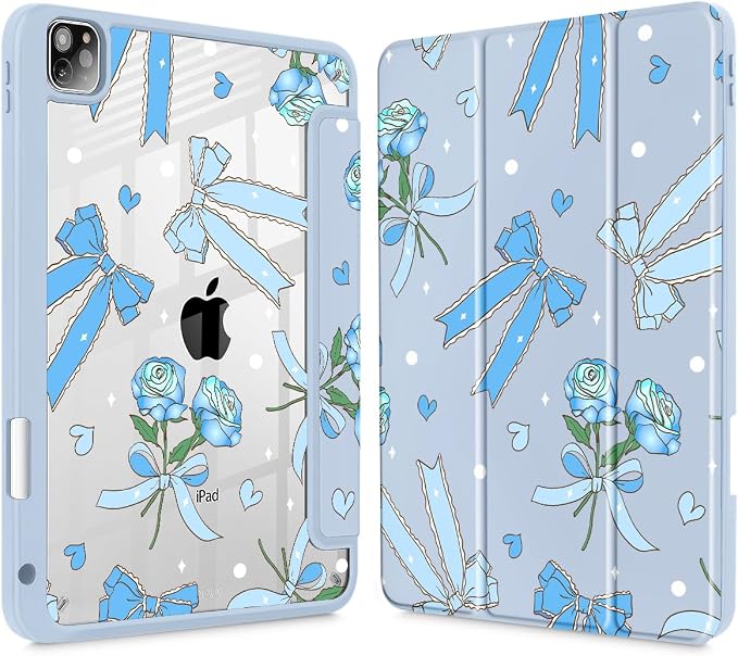 Bow & Rose Blue