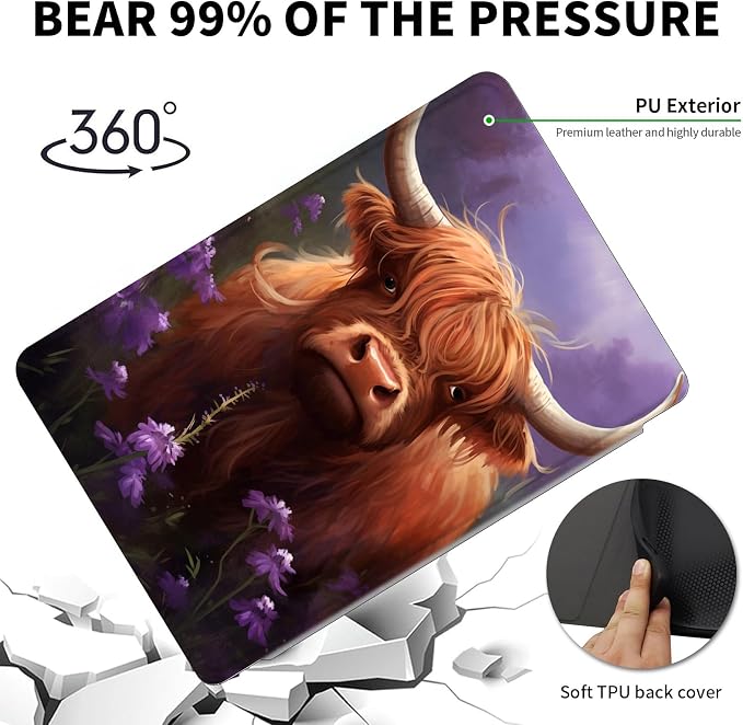 Cow Purple Floral