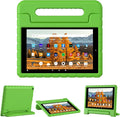 Kids Case for Amazon Kindle Fire HD 10 5th/7th/9th Generation 2015/2017/2019 Released Shockproof Protective Tablet Cases with Adjustable Handle Stand Green
