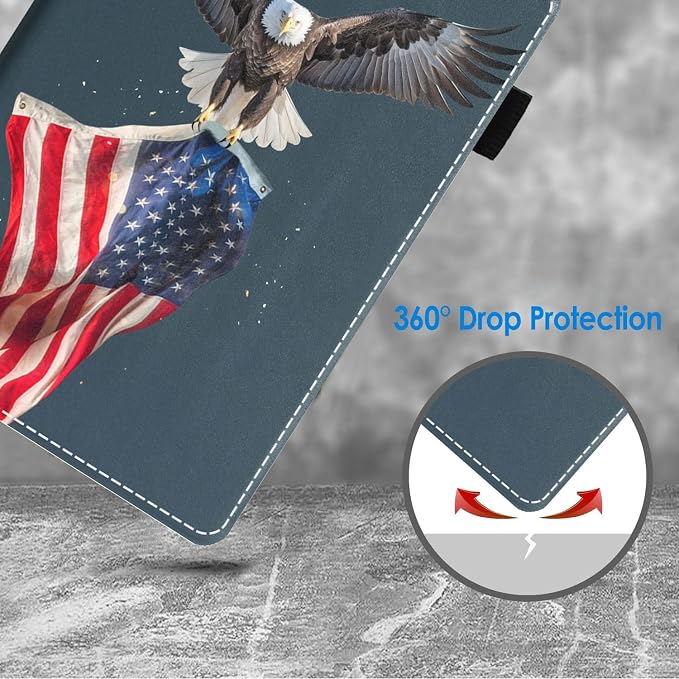 Patriotic Bald Eagle American Flag