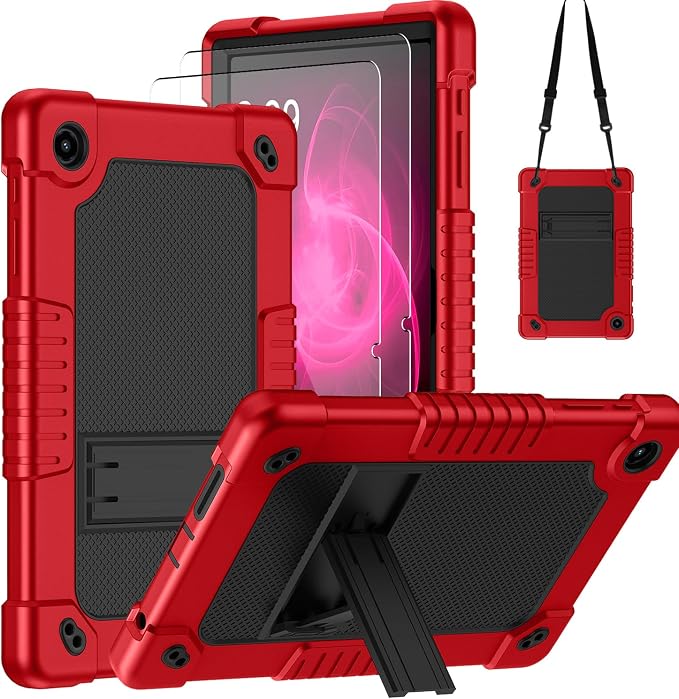 Red/Black+2Pcs Glass