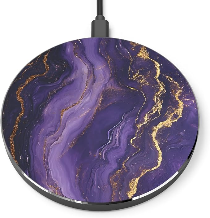 Purple with Gold Veins