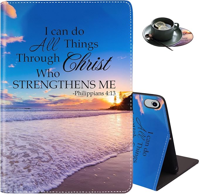 Beach Quoting Bible Verse Philippians 4-13