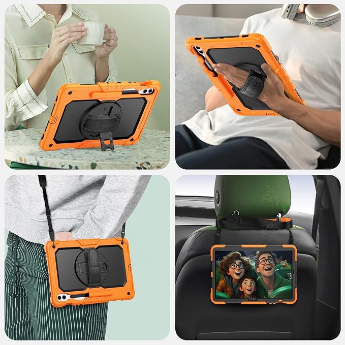 Black/ Orange
