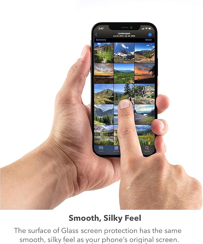 ZAGG InvisibleShield Glass Privacy Screen Protector for iPhone 13 PRO MAX – 3X Impact and Scratch Protection Strongest Tempered Glass Smudge-Free Smooth Silky Feel Two-way Side View Privacy