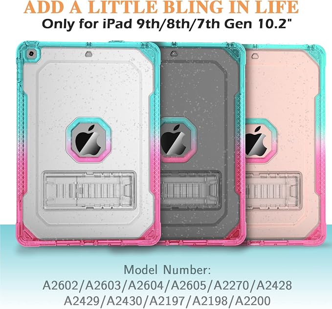 #07 CLEAR PINK TO TEAL