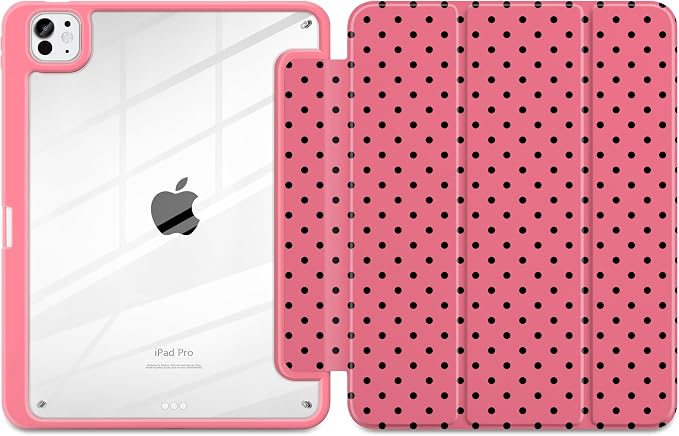 Rose red polka dot