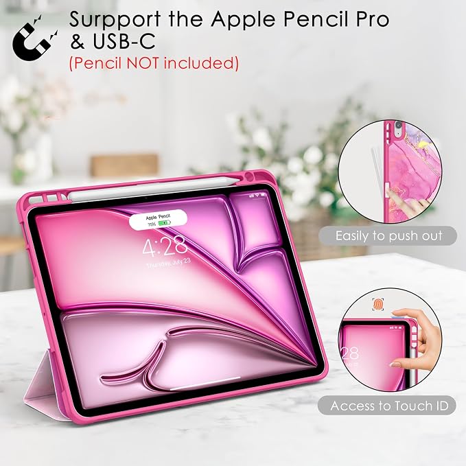 B-HotPink Marble