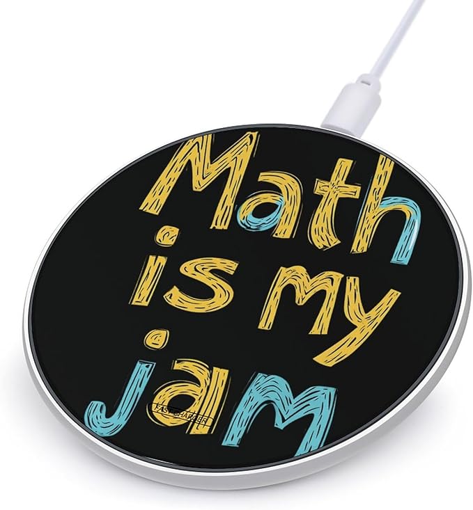 Math is My Jam Phone Charger Magnetic Charging Pad Anti-Slip with USB Cable