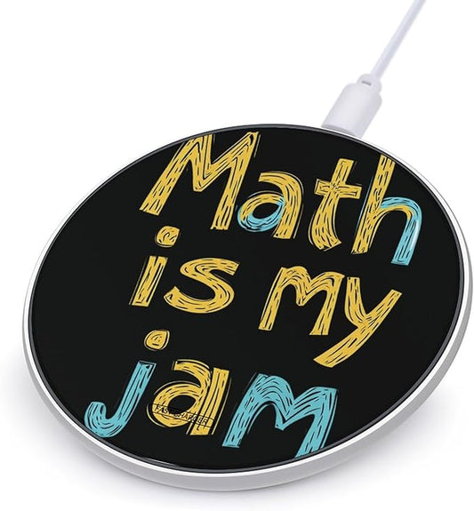 Math is My Jam Phone Charger Magnetic Charging Pad Anti-Slip with USB Cable