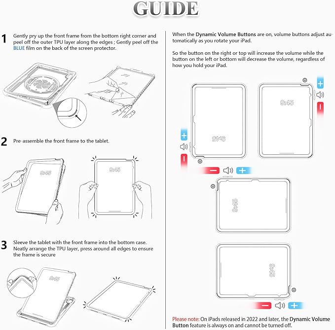 SEYMAC stock Case for iPad A16 11-inch Case 2025/ for iPad 11th/ 10th Generation 10.9'' 2022 Protective with Screen Protector Pen Holder Rotate Stand Loop Nylon Hand Strap Shoulder Strap Cyan