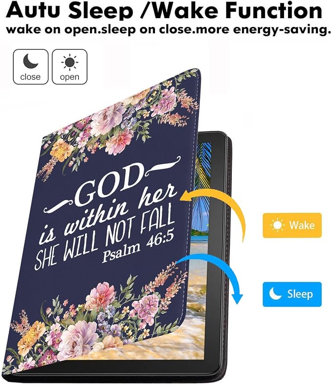 Floral Quote Bible Verse Psalm 46:5