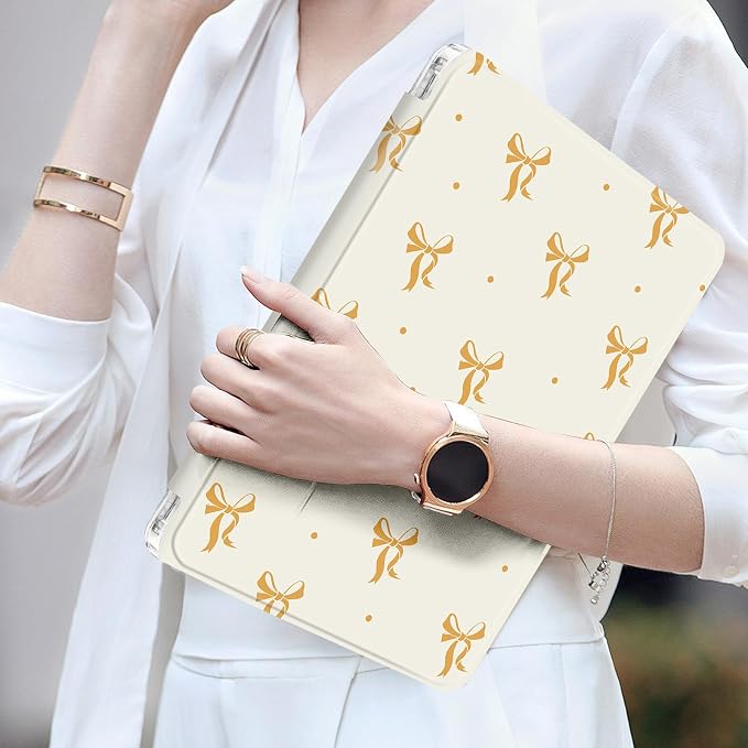 Orange Little Bow - Beige