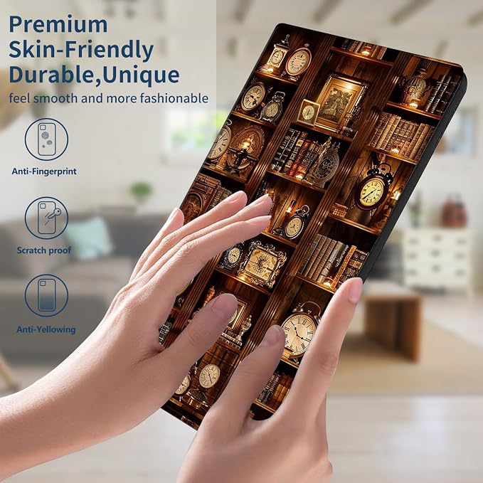 Bookshelf with Clocks