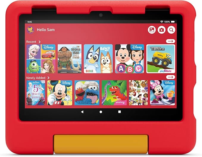 Amazon Kid-Proof Case for Fire HD 8 tablet (Only compatible with 12th generation tablet) Disney Cars