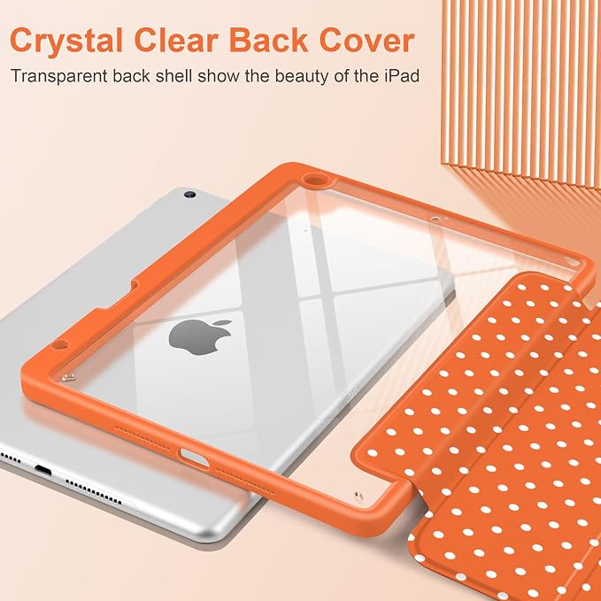 Orange white dot