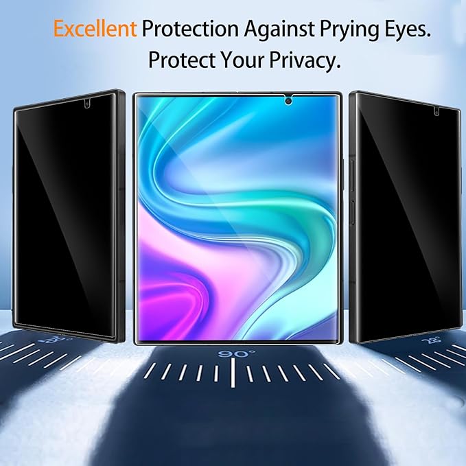 Ferilinso [Auto Dust Install] 2 Pack Inside Privacy Screen Protector for Samsung Galaxy Z Fold 7 [Phone Case Friendly] Anti-Spy Film with 2 Pack Front Tempered Glass Accessories