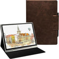 Magnetic Stand Case for 10.95'' XPPen Magic Note Pad (2025 Released) Ultra-Thin Lightweight Premium PU Leather Cover with Magnetic Pen Buckle Auto Sleep/Wake (Cowhide Brown)