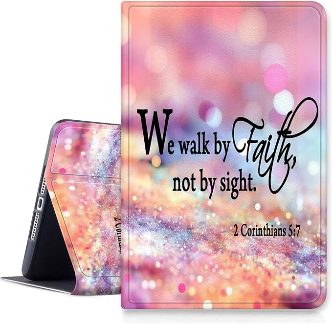 we walk by faith pink Purple