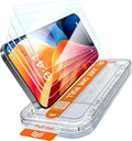 X-it 4-Pack HD Screen Protector for iPhone 16 Pro Max[Military Grade Shatterproof]9H+ Tempered Glass[Automatic dust Removal] 10x Military Protection [Bubble-Free] Easy to InstallCase Friendly