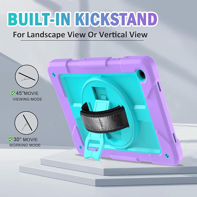 Purple and Teal
