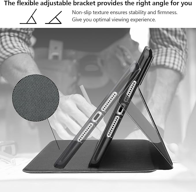 for Apple iPad Air 13 Inch Case (M3/M2-2025/2024 Release) Slim iPad 13 Protective Case with Stand Hard Back Shell for iPad Air 13 Auto Wake/Sleep Fairy Tale TreehouseLibrary