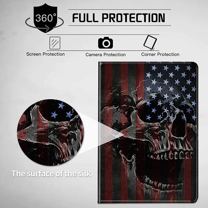 American Flag and Skull