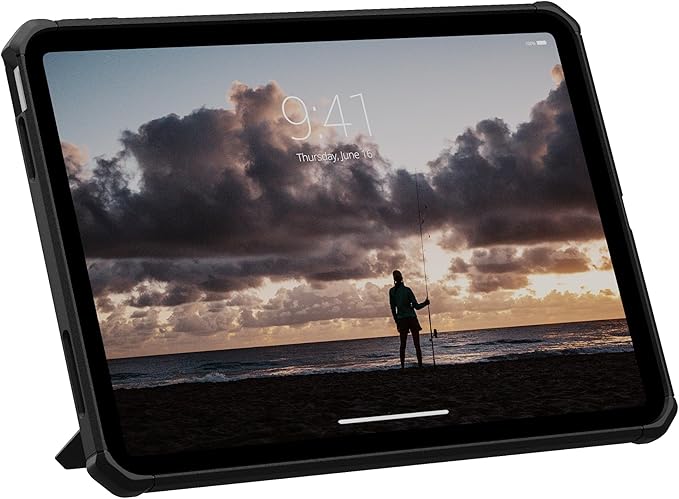 URBAN ARMOR GEAR UAG Designed for iPad 11 A16 11th Gen 2025 Case A3354 A3355 - Rugged Protective Cover with Kickstand and Pencil Holder Scout Plus Black