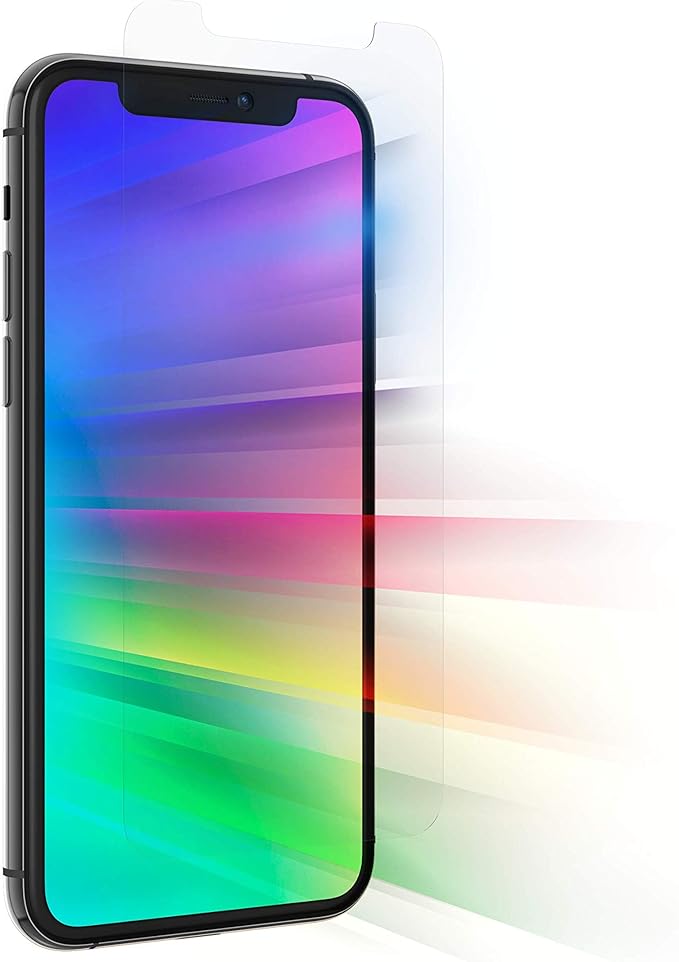 ZAGG Glass Elite VisionGuard+- Screen Protector - with Blue Light Filter - for iPhone 11 Pro iPhone Xs iPhone X - invisibleShield - Impact Protection